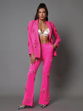 Indiana Floral Embellished Blazer Set